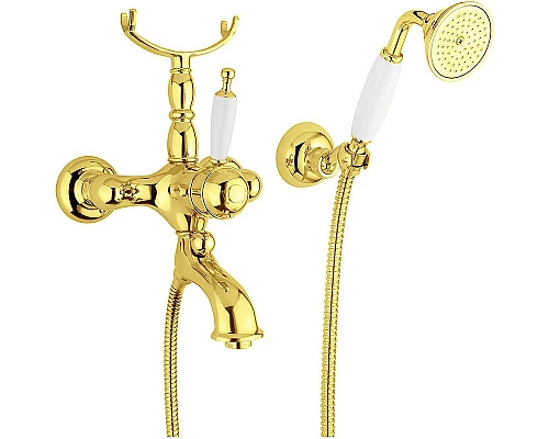 Заказать Смеситель для ванны Migliore Oxford 19166 с термостатом Золото в магазине сантехники Santeh-Crystal.ru