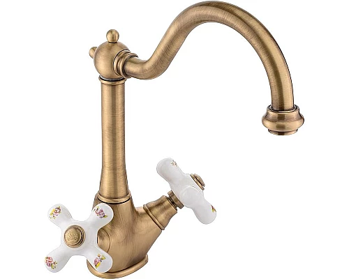Приобрести Смеситель для кухни Migliore Provance 18203 Бронза в магазине сантехники Santeh-Crystal.ru