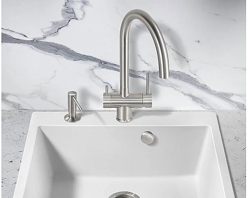 Купить Смеситель для кухни Milacio Ultra MCU.554.SS Нержавеющая сталь в магазине сантехники Santeh-Crystal.ru