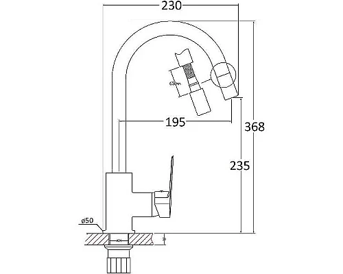 Приобрести Смеситель для кухни Orange Alfi M34-000cr Хром в магазине сантехники Santeh-Crystal.ru