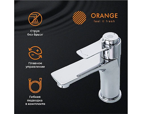 Приобрести Смеситель для раковины Orange Aristo T19-021cr Хром в магазине сантехники Santeh-Crystal.ru