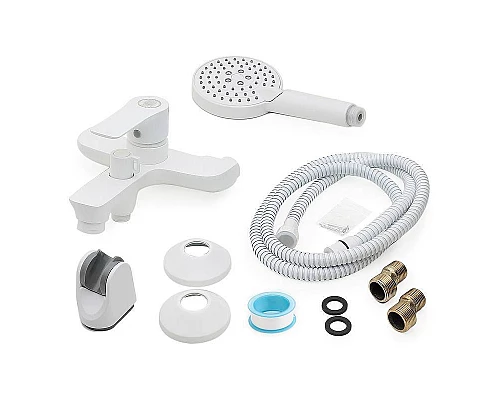 Купить Смеситель для ванны Orange Aristo M19-300W Белый в магазине сантехники Santeh-Crystal.ru