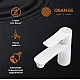 Купить Смеситель для раковины Orange Aristo M19-021w Белый глянец в магазине сантехники Santeh-Crystal.ru