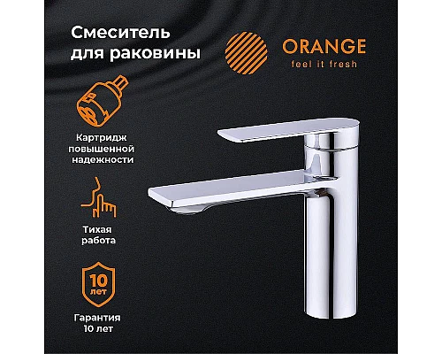 Приобрести Смеситель для раковины Orange Berni M09-021cr Хром в магазине сантехники Santeh-Crystal.ru