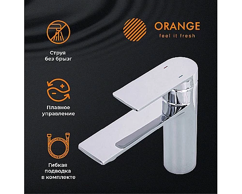 Приобрести Смеситель для раковины Orange Berni M09-021cr Хром в магазине сантехники Santeh-Crystal.ru