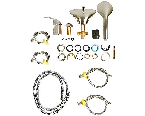 Купить Смеситель на борт ванны Orange Iris M41-333ni Никель в магазине сантехники Santeh-Crystal.ru