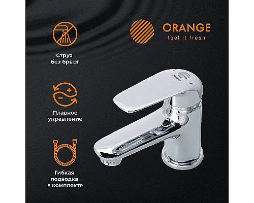 Приобрести Смеситель для раковины Orange Iris M41-021cr Хром в магазине сантехники Santeh-Crystal.ru