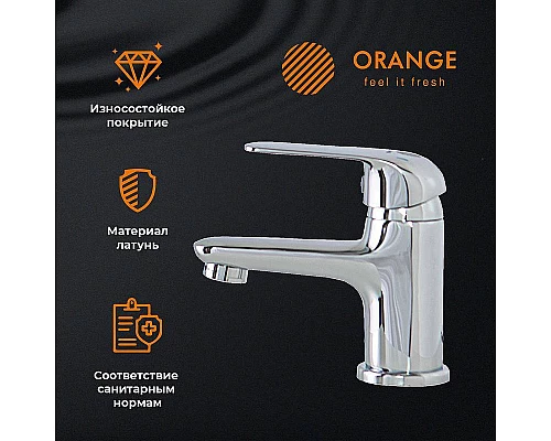 Приобрести Смеситель для раковины Orange Iris M41-021cr Хром в магазине сантехники Santeh-Crystal.ru