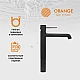 Купить Смеситель для раковины Orange Karl M05-121b Черный в магазине сантехники Santeh-Crystal.ru
