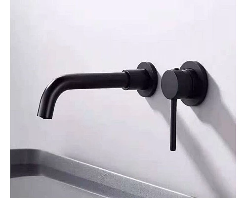Приобрести Смеситель для раковины Orange Karl M05-722b Черный в магазине сантехники Santeh-Crystal.ru