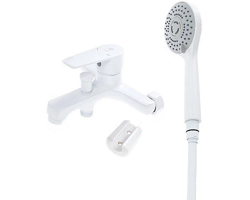 Приобрести Смеситель для ванны Orange Loop M26-100W Белый в магазине сантехники Santeh-Crystal.ru