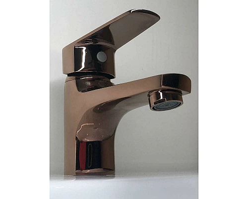 Приобрести Смеситель для раковины Orange Loop M26-021RG Розовое золото в магазине сантехники Santeh-Crystal.ru