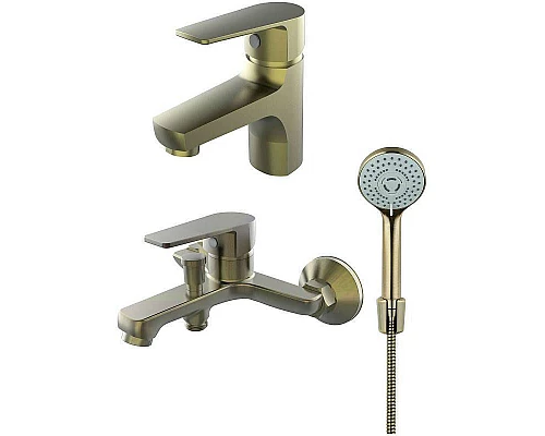 Приобрести Комплект смесителей Orange Loop M26-311ab Античная бронза в магазине сантехники Santeh-Crystal.ru