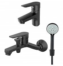 Комплект смесителей Orange Loop M26-311b Черный