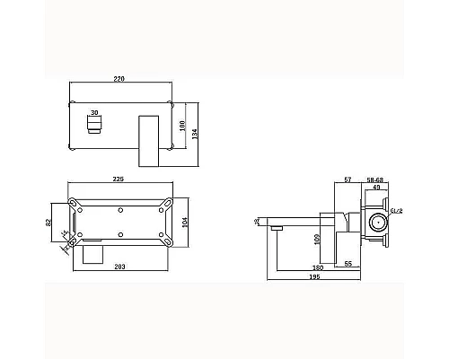 Заказать Смеситель для раковины Orange Lutz M04-722cr Хром в магазине сантехники Santeh-Crystal.ru