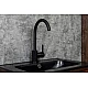 Приобрести Смеситель для кухни Orange OneLife P04-001B Черный в магазине сантехники Santeh-Crystal.ru