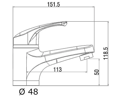 Заказать Смеситель для раковины Orange OneLife P01-021cr Хром в магазине сантехники Santeh-Crystal.ru