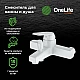 Заказать Смеситель для ванны Orange OneLife P02-100w Белый в магазине сантехники Santeh-Crystal.ru