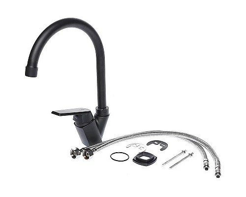 Заказать Смеситель для кухни Orange OneLife P02-000b Черный в магазине сантехники Santeh-Crystal.ru