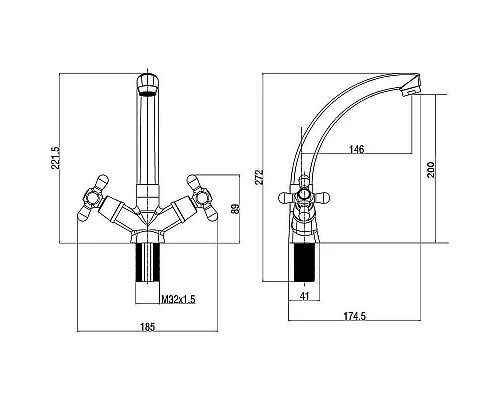 Приобрести Смеситель для раковины Orange OneLife P03-002cr Хром в магазине сантехники Santeh-Crystal.ru