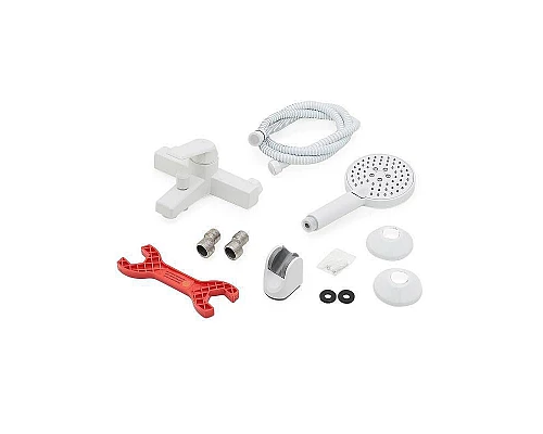 Купить Смеситель для ванны Orange OneLife P02-300w Белый матовый в магазине сантехники Santeh-Crystal.ru