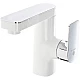 Купить Смеситель для раковины Orange OneLife P08-021w Белый матовый Хром глянцевый в магазине сантехники Santeh-Crystal.ru