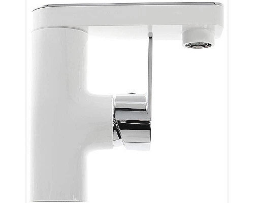 Купить Смеситель для раковины Orange OneLife P08-021w Белый матовый Хром глянцевый в магазине сантехники Santeh-Crystal.ru