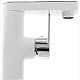 Купить Смеситель для раковины Orange OneLife P08-021w Белый матовый Хром глянцевый в магазине сантехники Santeh-Crystal.ru