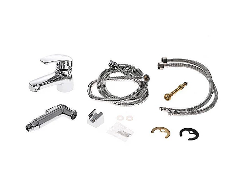 Заказать Смеситель для раковины Orange OneLife P01-022cr с гигиеническим душем Хром в магазине сантехники Santeh-Crystal.ru