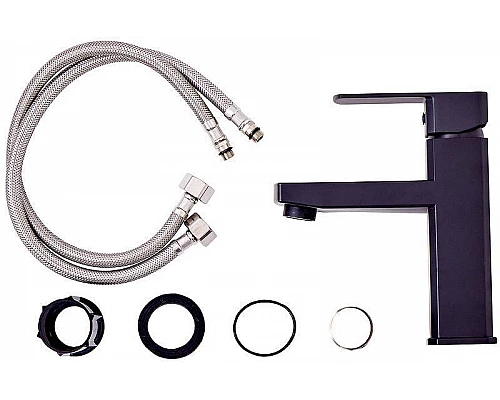 Купить Смеситель для раковины Orange OneLife P06-021b Черный матовый в магазине сантехники Santeh-Crystal.ru