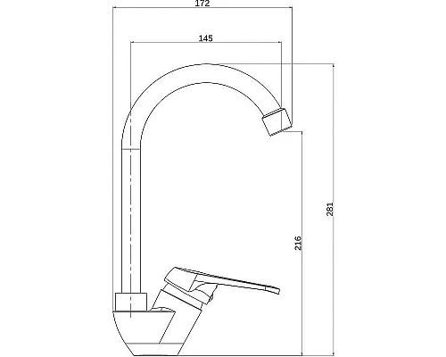 Приобрести Смеситель для кухни Orange OneLife P11-001cr Хром в магазине сантехники Santeh-Crystal.ru