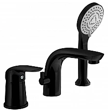 Смеситель на борт ванны Orange Otto M22-333b Черный матовый