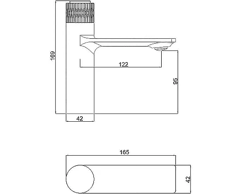 Купить Смеситель для раковины Orange Push M01-021cr Хром в магазине сантехники Santeh-Crystal.ru