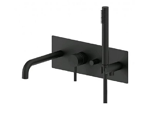 Приобрести Смеситель для ванны Paffoni Light LIG001NO Черный матовый в магазине сантехники Santeh-Crystal.ru