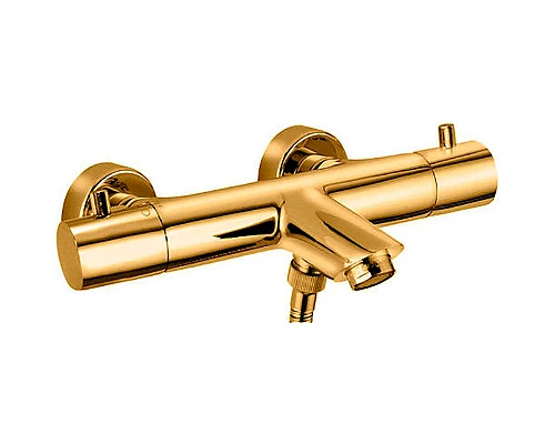 Купить Смеситель для ванны Paffoni Light LIQ022HGSP Золото медовое брашированное в магазине сантехники Santeh-Crystal.ru