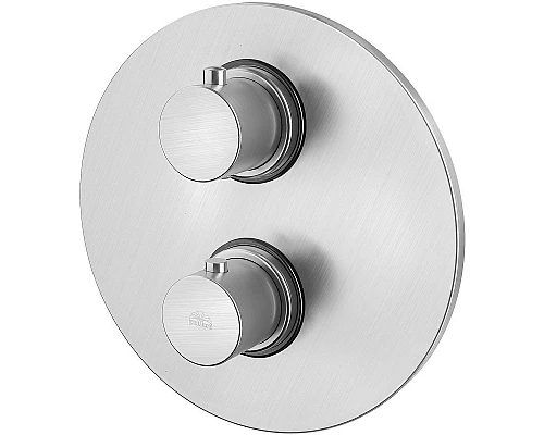 Приобрести Смеситель для душа Paffoni Light LIQ019ST с термостатом Сталь в магазине сантехники Santeh-Crystal.ru