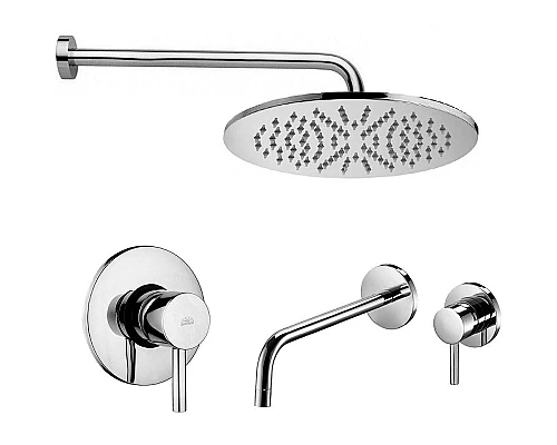 Приобрести Комплект смесителей Paffoni Light KITLIG011CR006 Хром в магазине сантехники Santeh-Crystal.ru