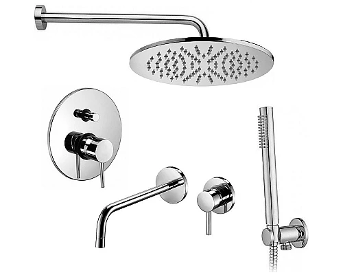 Приобрести Комплект смесителей Paffoni Light KITLIG015CR006 Хром в магазине сантехники Santeh-Crystal.ru