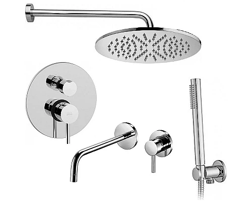 Купить Комплект смесителей Paffoni Light KITLIG018CR006 Хром в магазине сантехники Santeh-Crystal.ru