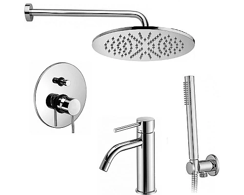 Приобрести Комплект смесителей Paffoni Light KITLIG015CR071 Хром в магазине сантехники Santeh-Crystal.ru