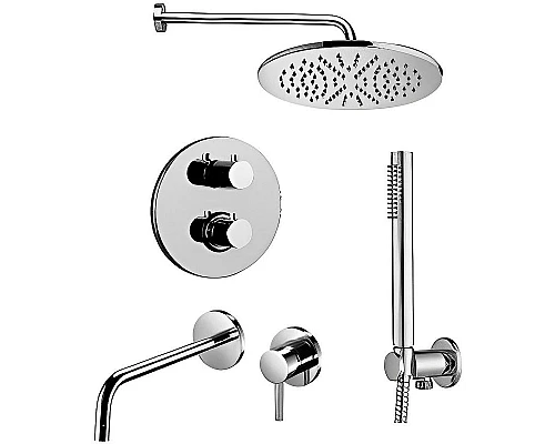 Приобрести Комплект смесителей Paffoni Light KITLIQ018CR006 Хром в магазине сантехники Santeh-Crystal.ru