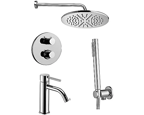 Купить Комплект смесителей Paffoni Light KITLIQ018CR071 Хром в магазине сантехники Santeh-Crystal.ru