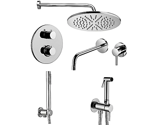 Заказать Комплект смесителей Paffoni Light KITZLIQ018CR006 Хром в магазине сантехники Santeh-Crystal.ru