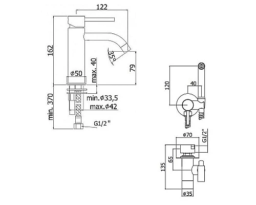Приобрести Комплект смесителей Paffoni Light KITZCOL632NO71 Черный матовый в магазине сантехники Santeh-Crystal.ru