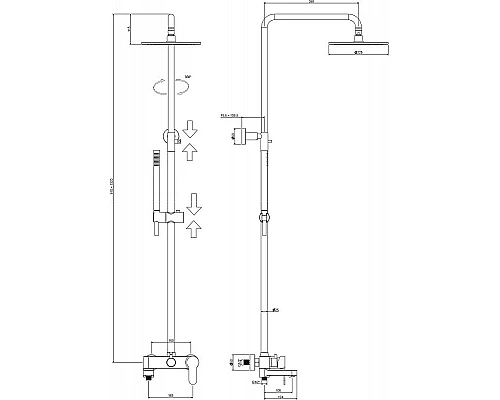Купить Комплект смесителей Paffoni Light KITZCOL632BO71 Белый матовый в магазине сантехники Santeh-Crystal.ru