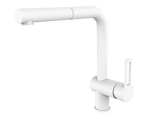 Приобрести Смеситель для кухни Paffoni Ringo RIN295BO Белый матовый в магазине сантехники Santeh-Crystal.ru