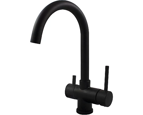 Приобрести Смеситель для кухни Paffoni Stick SK190NO Черный в магазине сантехники Santeh-Crystal.ru