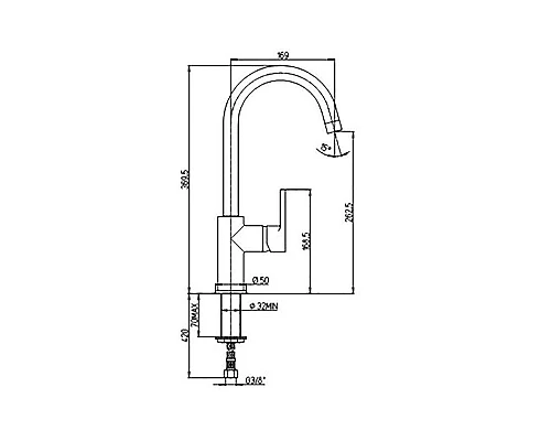 Купить Смеситель для кухни Paini Arena 92CR572LLFTKM Хром в магазине сантехники Santeh-Crystal.ru