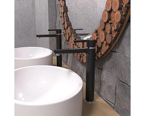 Заказать Смеситель для раковины Paini Arena 92YO205LLBLLMKM Черный в магазине сантехники Santeh-Crystal.ru