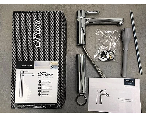 Купить Смеситель для раковины Paini Arena 92CR205LLBLLMKM Хром в магазине сантехники Santeh-Crystal.ru